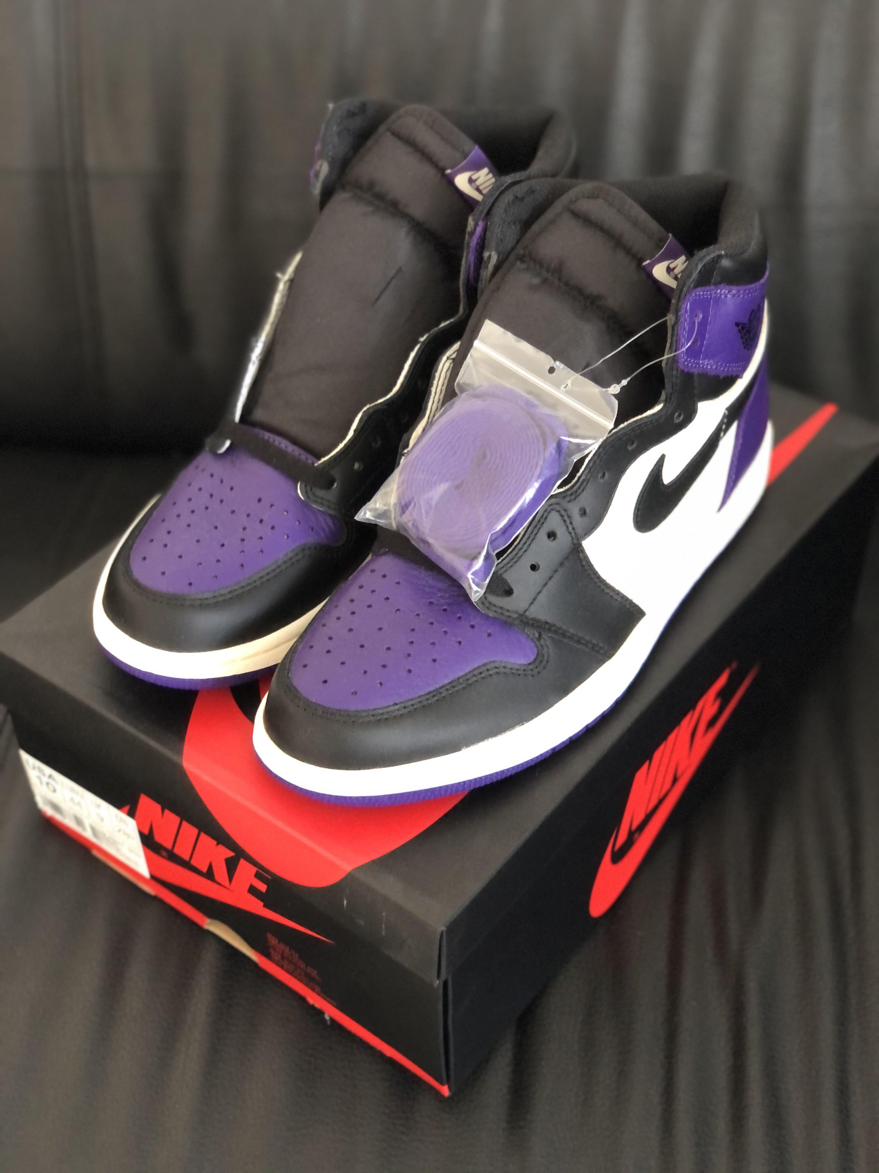 Jordan 1 High OG Court Purple 1.0 Men s Fashion Footwear Sneakers on Carousell