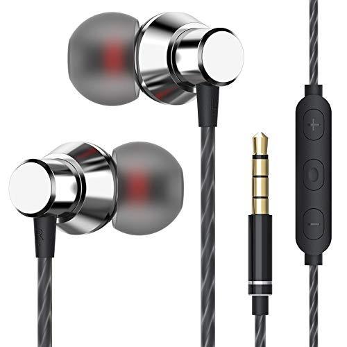 wired in ear headphones with volume control