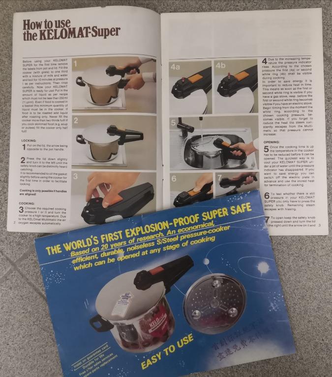 KELOMATSuper S/Steel PressureCooker, TV & Home Appliances, Kitchen