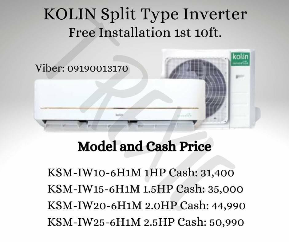 Kolin split type inverter, TV & Home Appliances, Air Conditioning and ...
