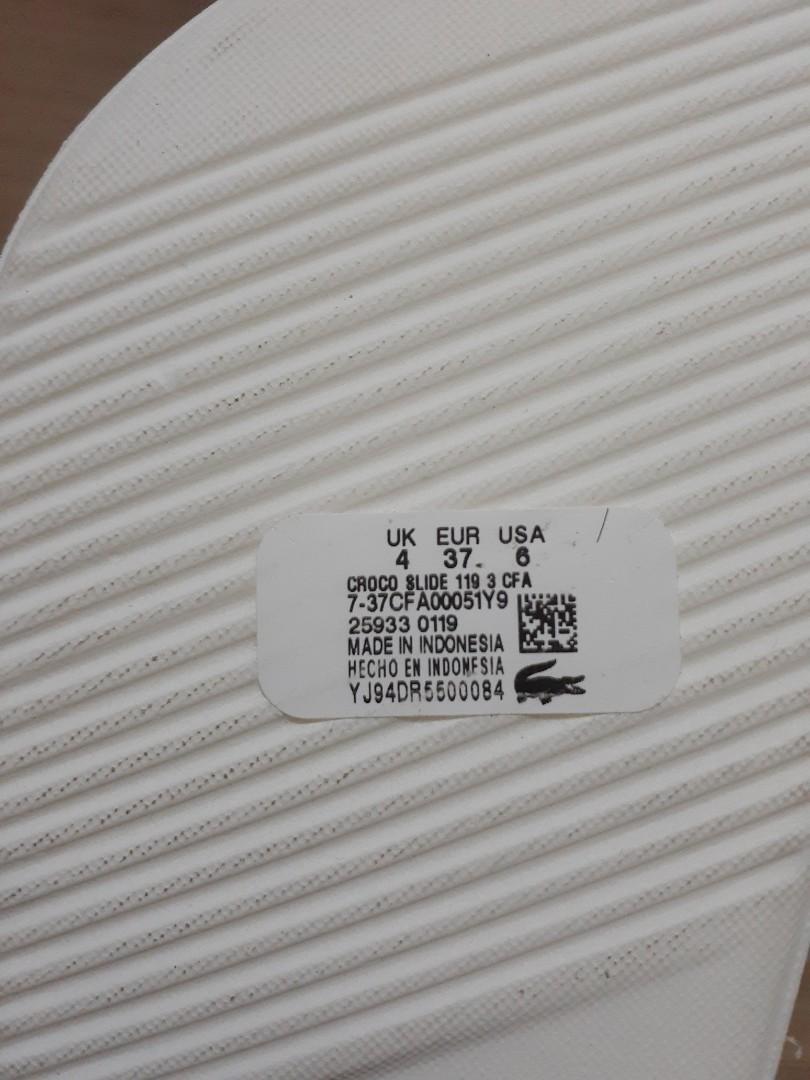 Lacoste croco slide deals 119 3 cfa