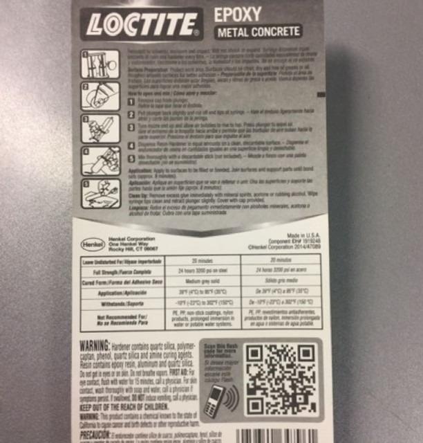 Loctite Metal Concrete Epoxy, Hobbies & Toys, Stationery & Craft, Craft