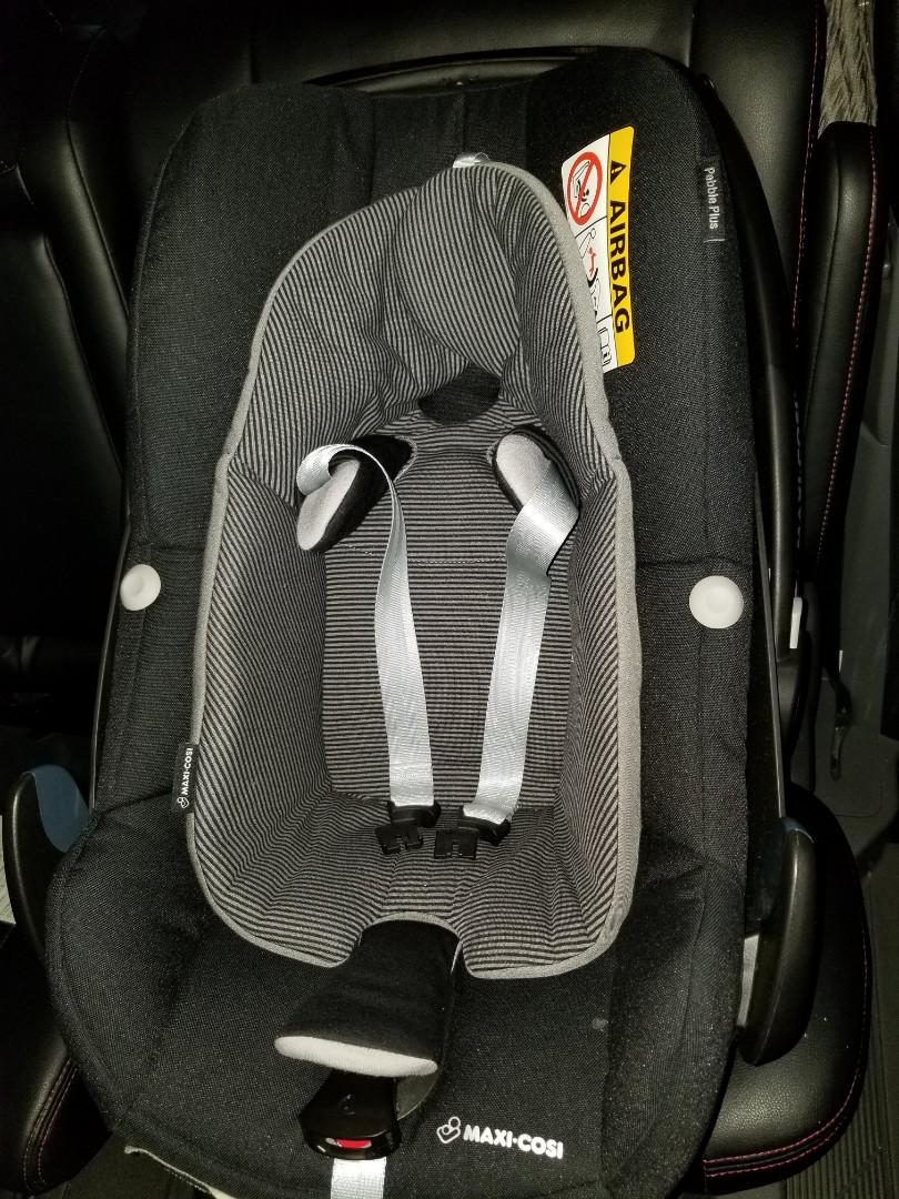 Maxi Cosi Pebble Plus car seat連Iso fix底座及腳架, 兒童＆孕婦用品, 外出用品, 外出用品 安全座椅
