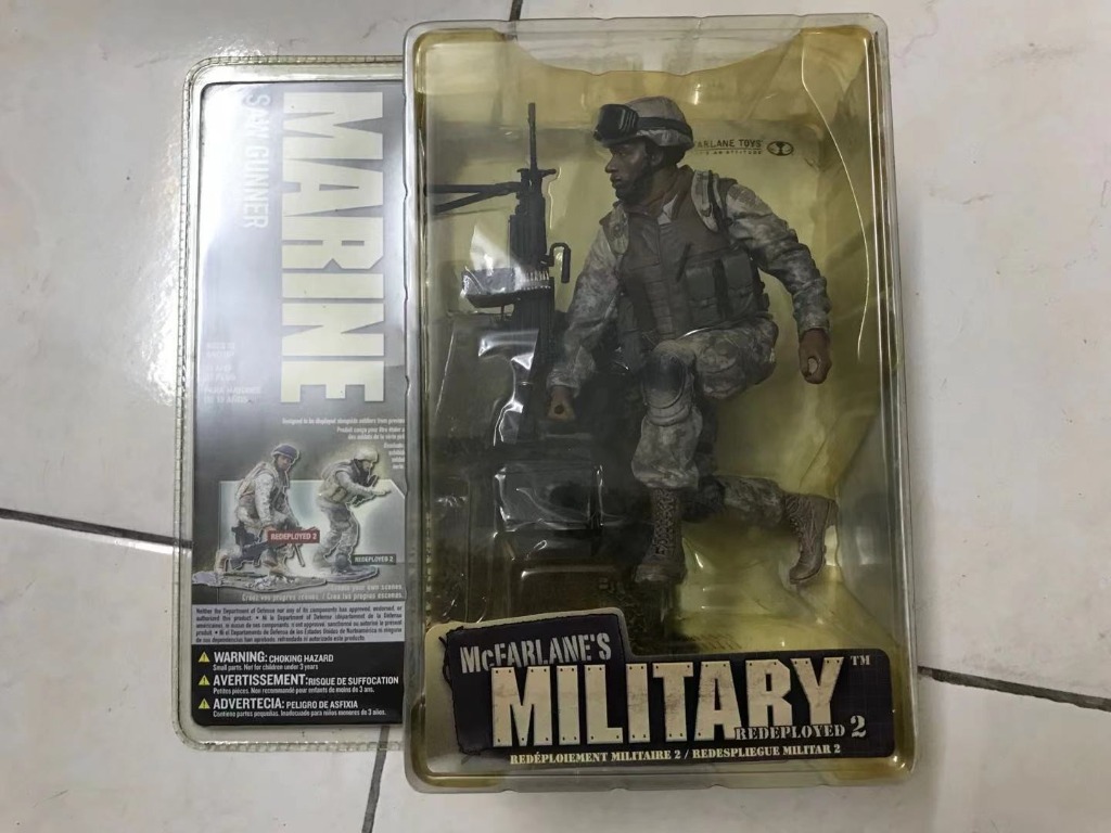 McFarlane Military Redeployed Series 2 Marine Saw Gunner Action Figure for sale online 
