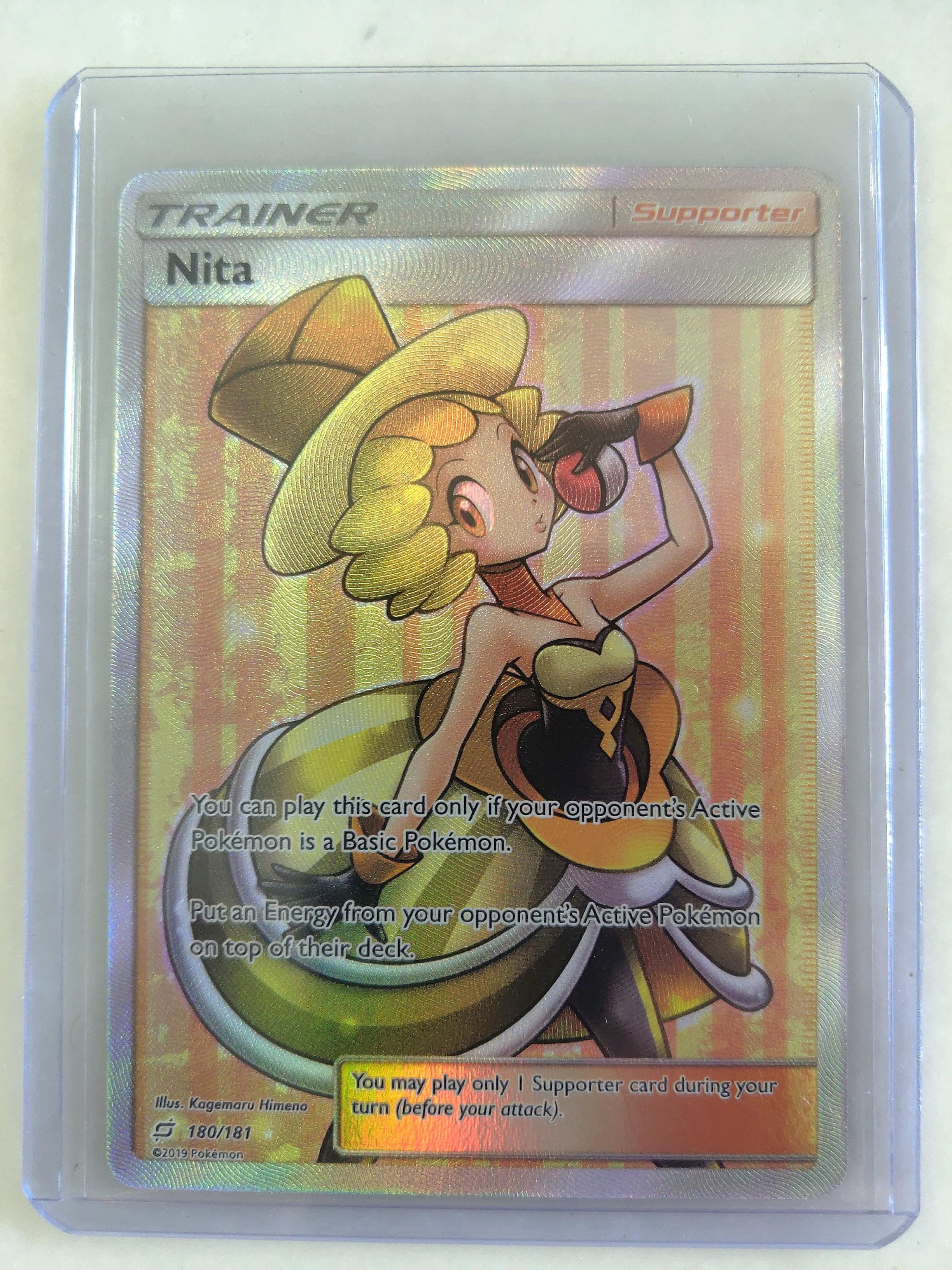 Mint Full Art Nita Pokemon Trainer Card Hobbies And Toys Toys And Games