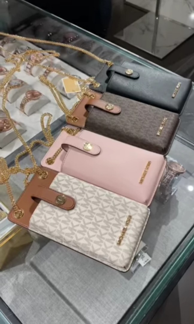 Michael Kors Phone Sling Wallet, Luxury, Bags Wallets On Carousell |  