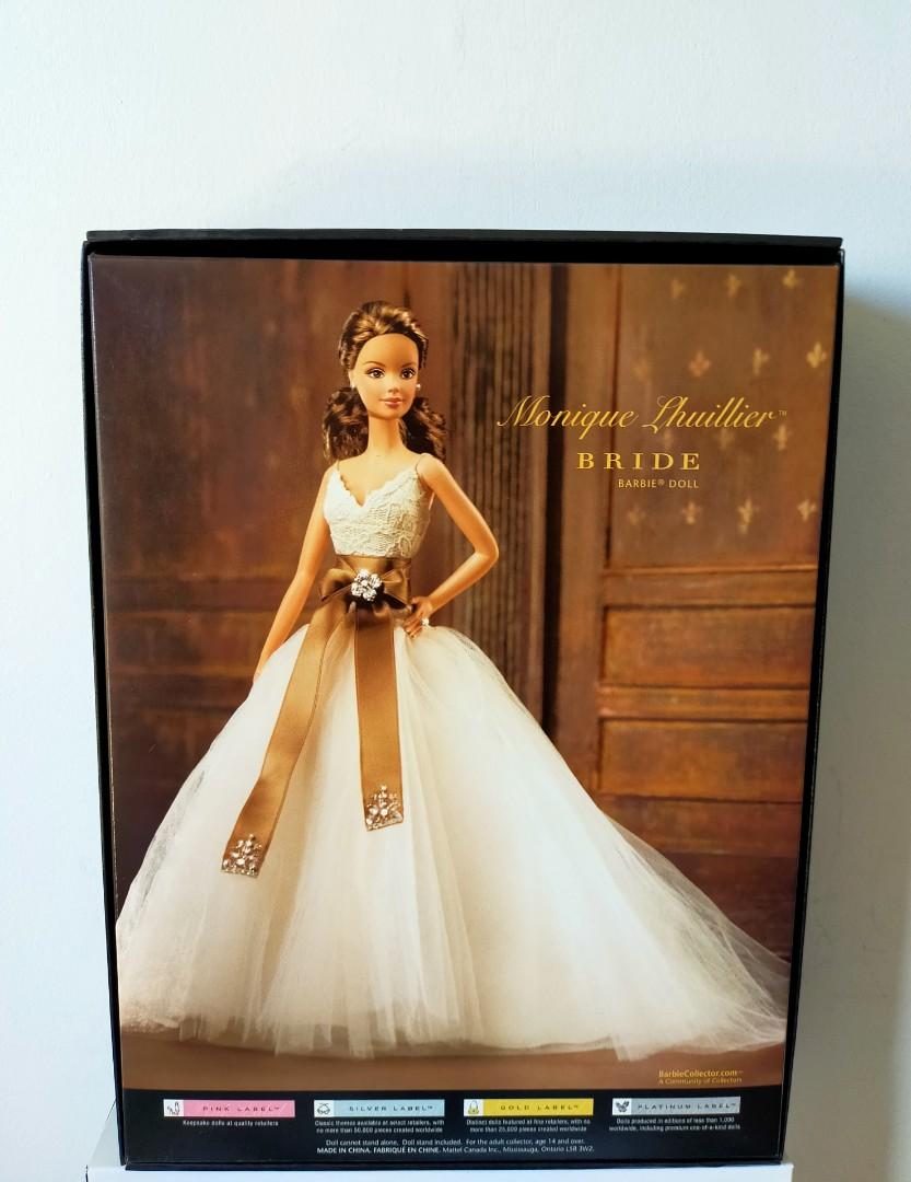 Mattel Barbie Monique Lhuillier Bride Barbie Doll, 13