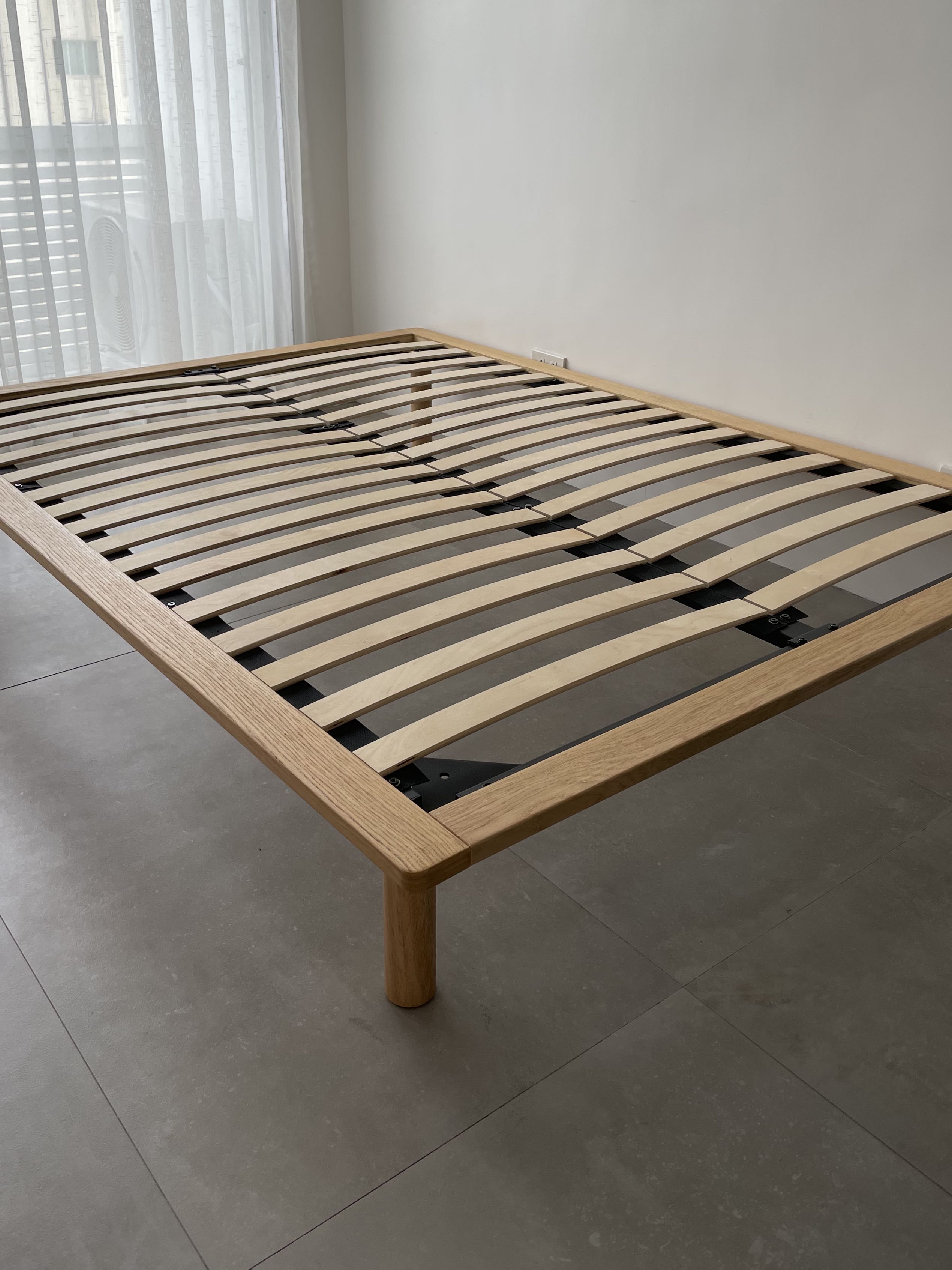 Muji Double Bed Frame Unit With Legs, Muji Storage Bed Frame