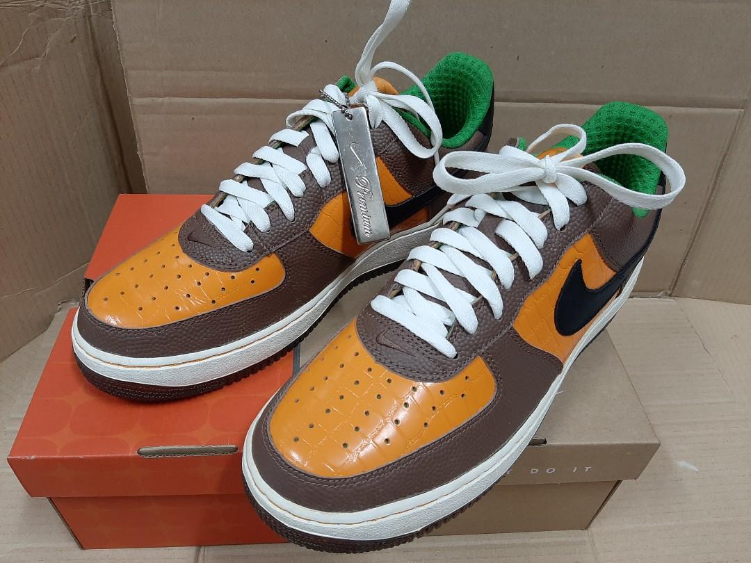 Nike air force deals 1 premium orange