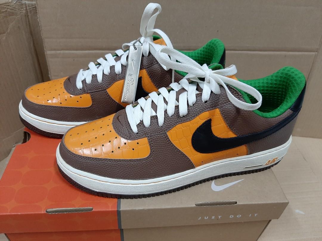 Nike Air Force 1 Low Premium Superbowl NFL Shock Orange Black