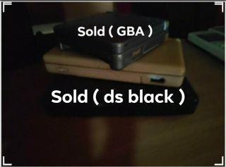 Nintendo DS lite black/white/GBA SP