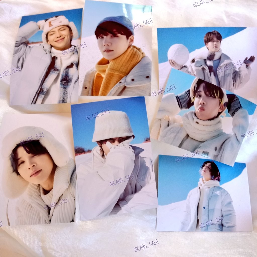 Onhand] BTS Winter Package 2021 in Gangwon Postcard tingi, Hobbies