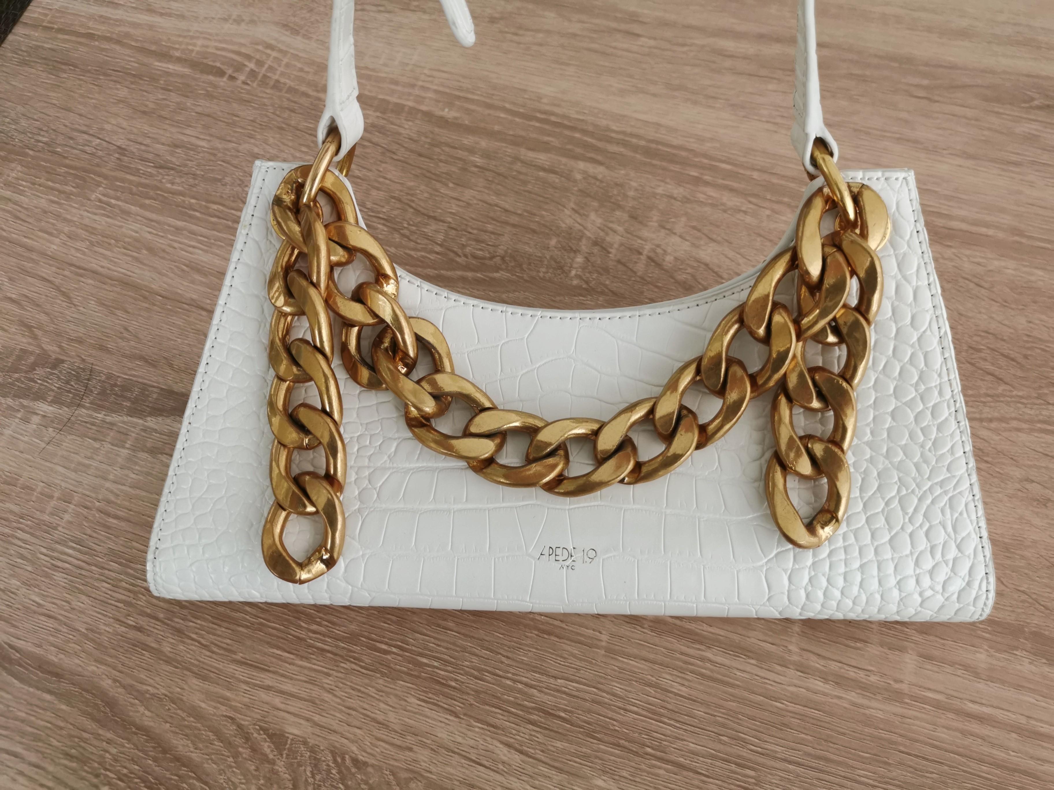 Original Apede Mod White Croc Froggy Handbag Women s Fashion