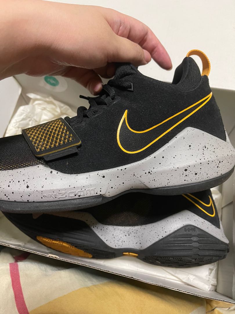 Paul george shoes black and gold store