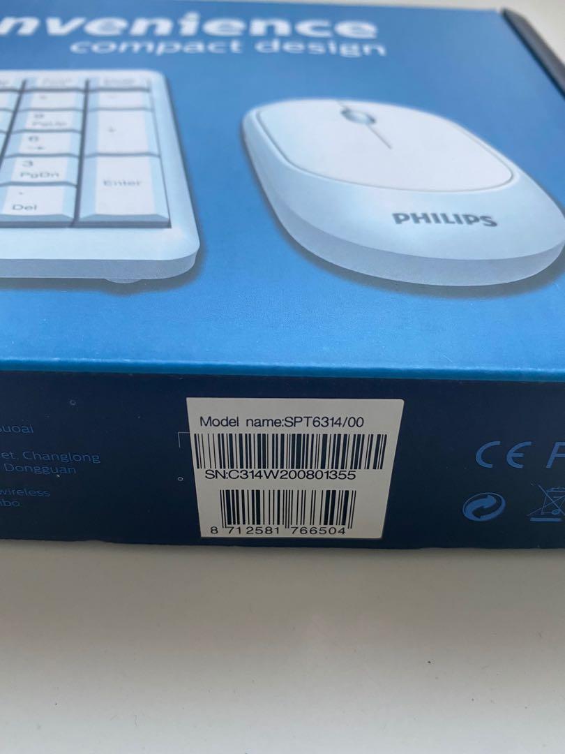 PHILIPS WIRELESS KEYBOARD & MOUSE COMBO C314, Computers & Tech, Parts