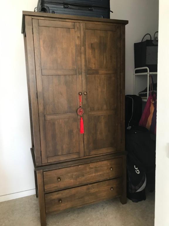 Picket & Rail Solid Wood Wardrobe, Furniture, Others on Carousell