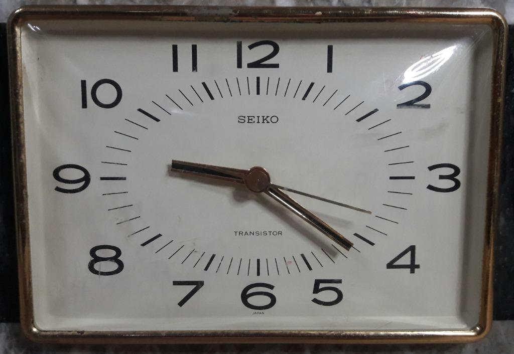 【激安セール】 oval transistor 希少】SEIKO clock 70s たた インテリア時計