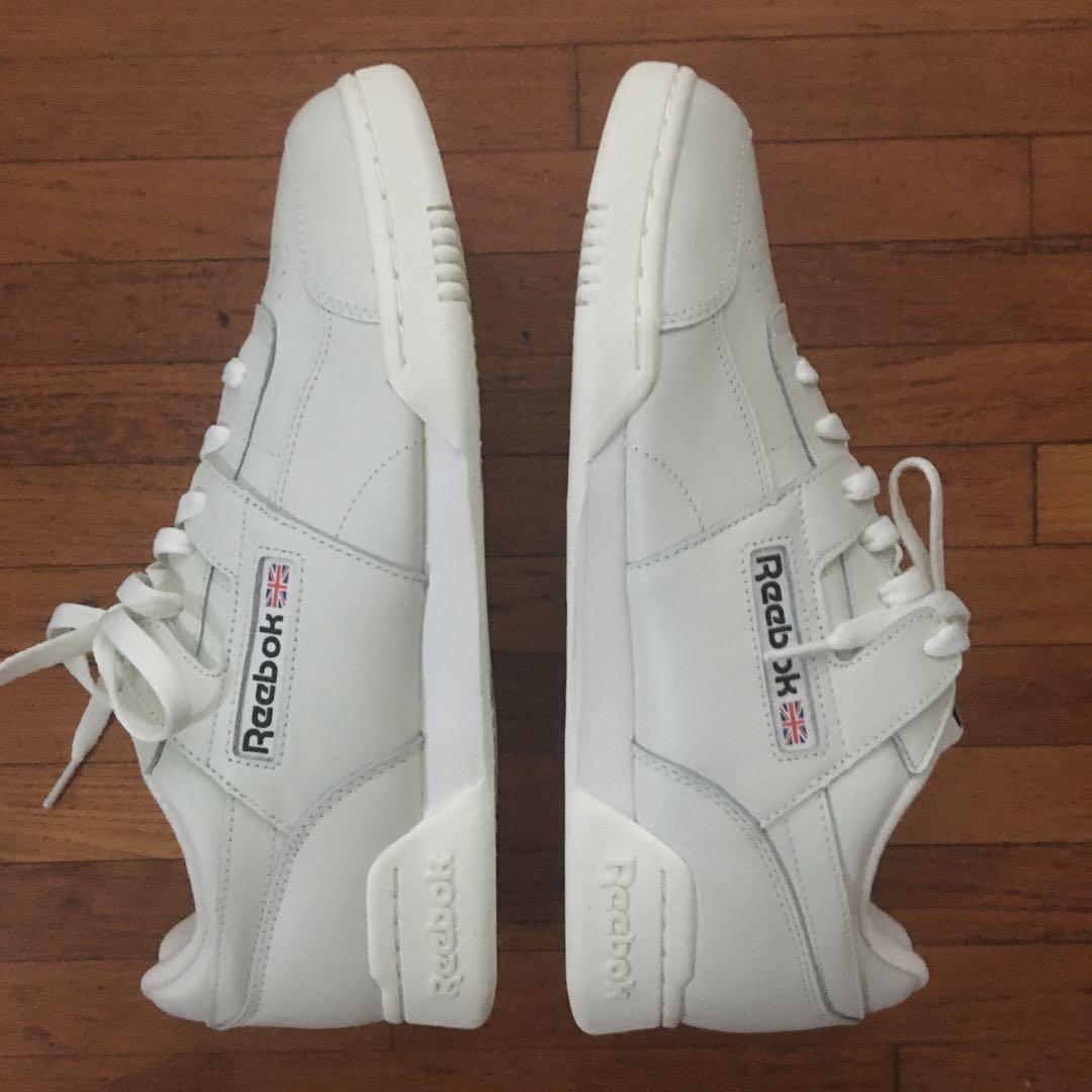 Reebok Workout Plus MU Chalk Black Men s Fashion Footwear Sneakers on Carousell