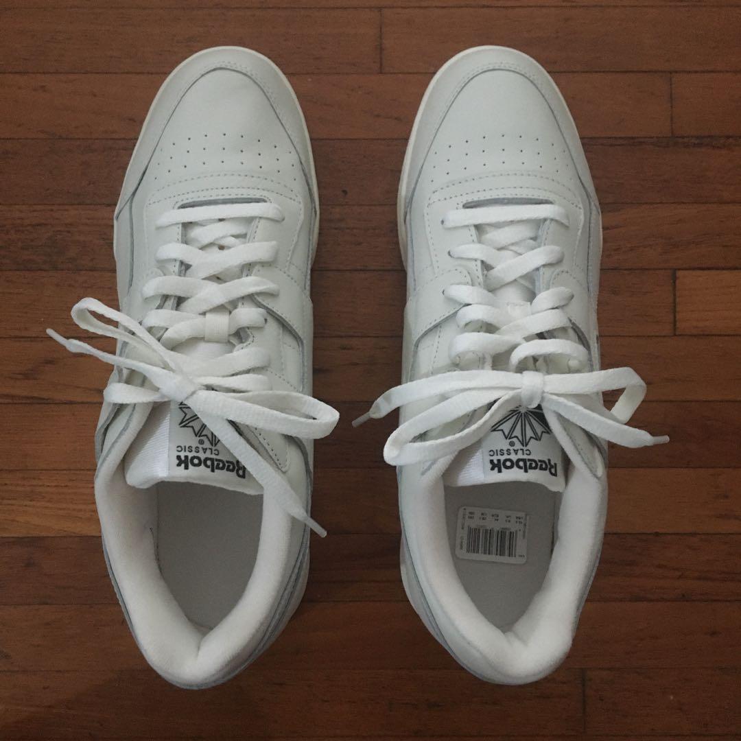 Reebok Workout Plus MU Chalk Black Men s Fashion Footwear Sneakers on Carousell
