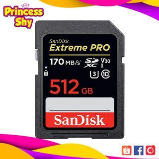 SanDisk Extreme PRO SDXC 512GB Memory Card UHS-I Class 10 V30 SDSDXXY-512G