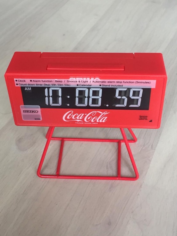 SEIKO Digital Alarm Clock CocaCola Limited Edition, Men's Fashion