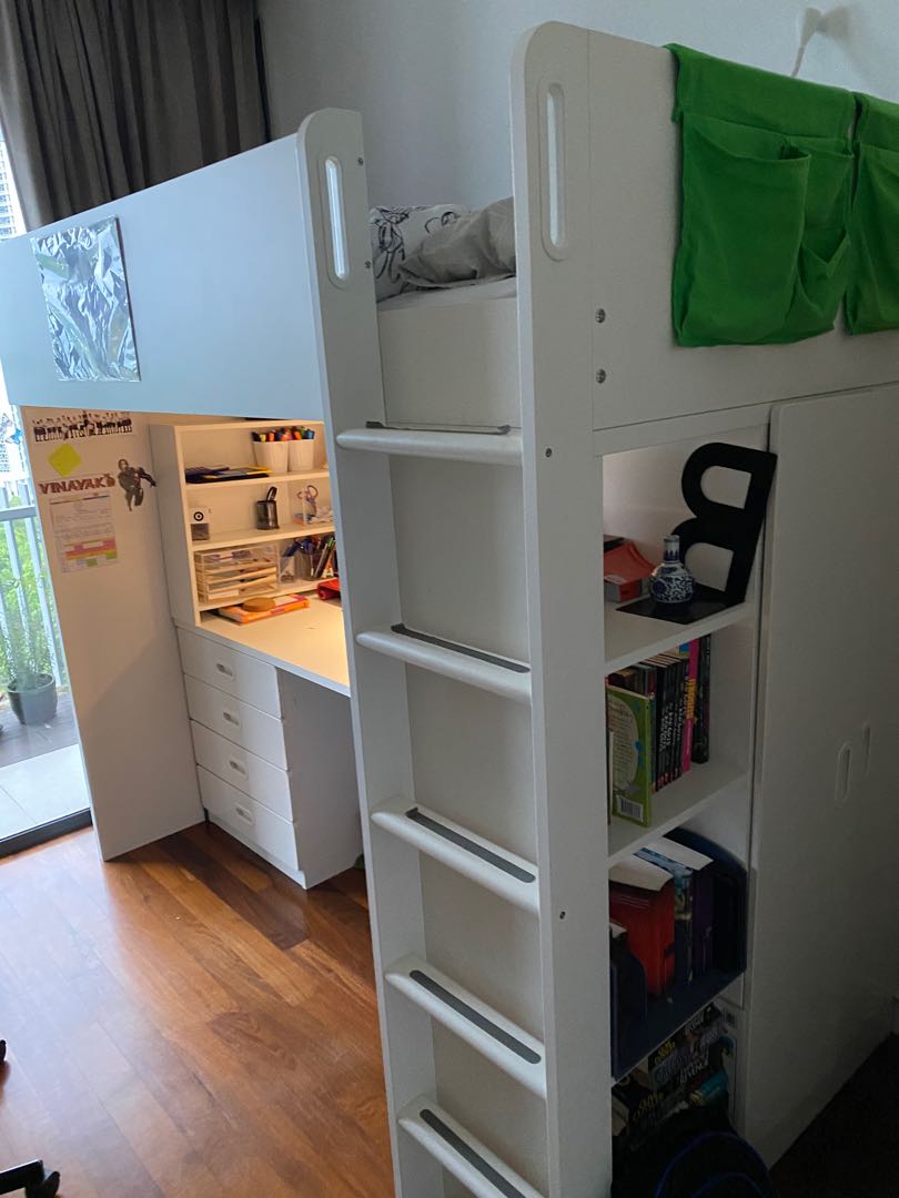 Smastad Ikea Bunk Bed Furniture Home Living Furniture Bed Frames Mattresses On Carousell