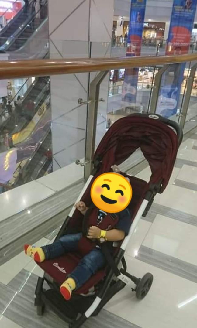 Stroller Cocolate Iconic Maroon Masih Lengkap Ada Box Bayi Anak Kereta Kursi Goyang Gendongan Bayi Di Carousell