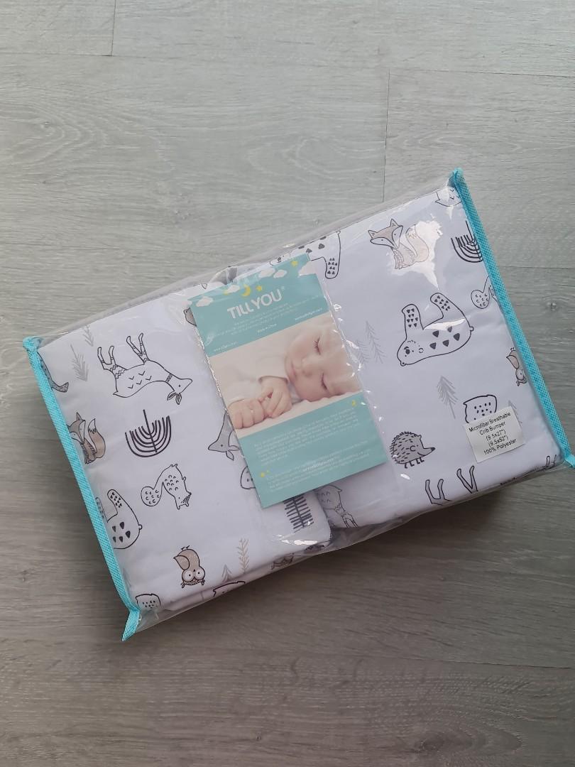 Tillyou baby crib on sale bumper