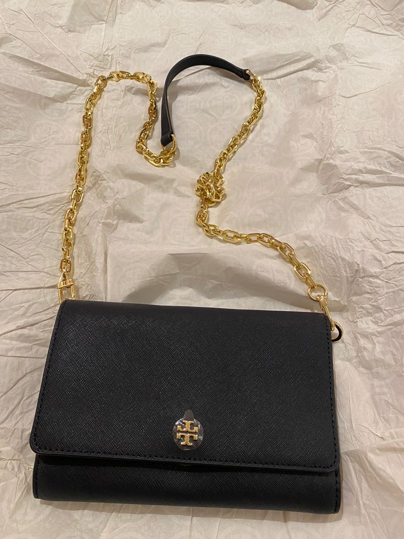 Tory Burch Emerson Chain Wallet, Luxury, Bags & Wallets on Carousell