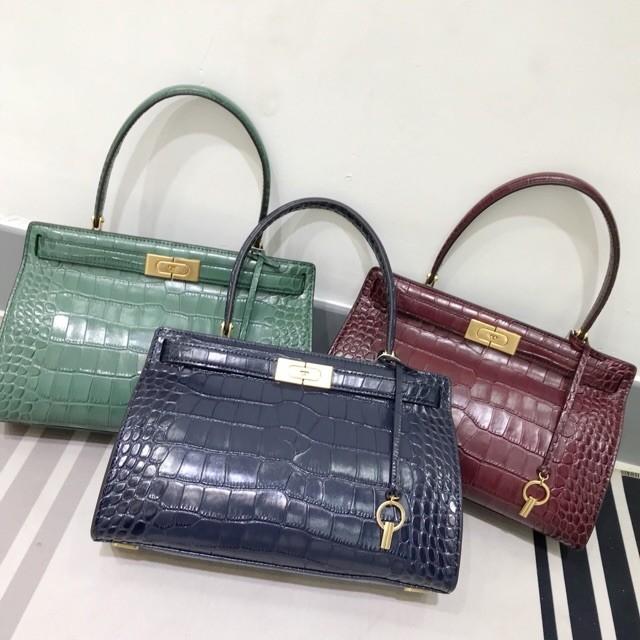 Tory burch Lee Radziwill Small Crocodile Embossed Bag ‼️, Women's Fashion,  Bags & Wallets, Purses & Pouches on Carousell