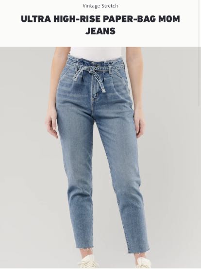 Hollister paper bag jeans cheap