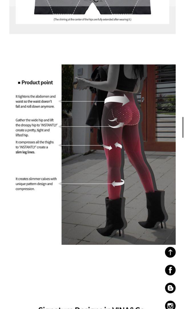Vina & Co 韓國超提臀Leggings, 女裝, 女裝褲＆半截裙 Carousell