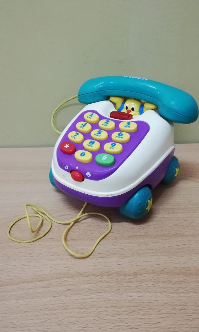 Vintage VTech Talking Musical Numbers Telephone ENGLISH & SPANISH toy  !!RARE !!