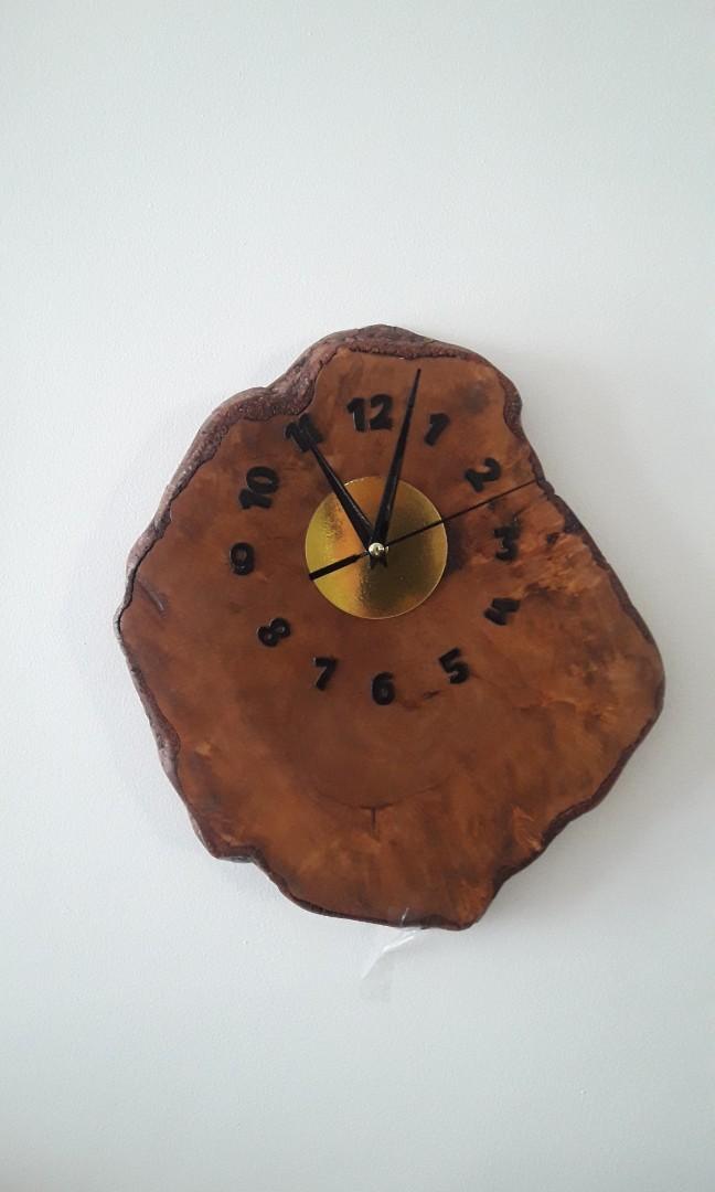 Wooden Wall/Table Clock (Category: Clocks) located in Paranaque City. Submitted by ohselle (Listing ID 1074973745, Image 1). Description: Wooden Handmade Wall/Table Clock Dimensions : Ht 13.5" W 12" thick. 1.75".