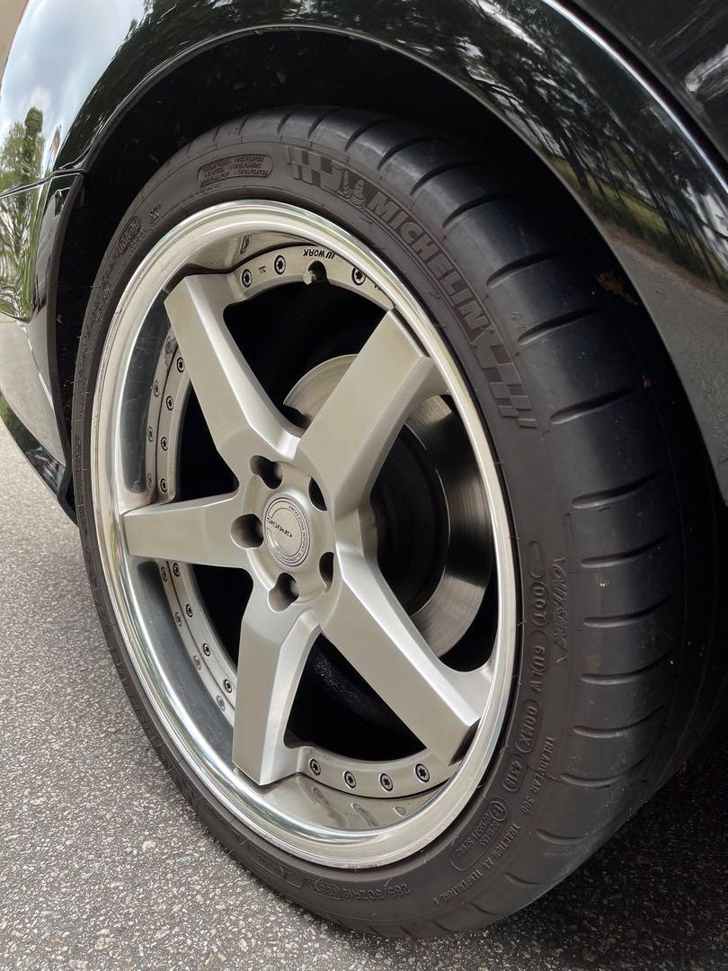 WORKS Gnosis GR203 19” 5x112 MADE IN JAPAN, Car Accessories, Tyres ...