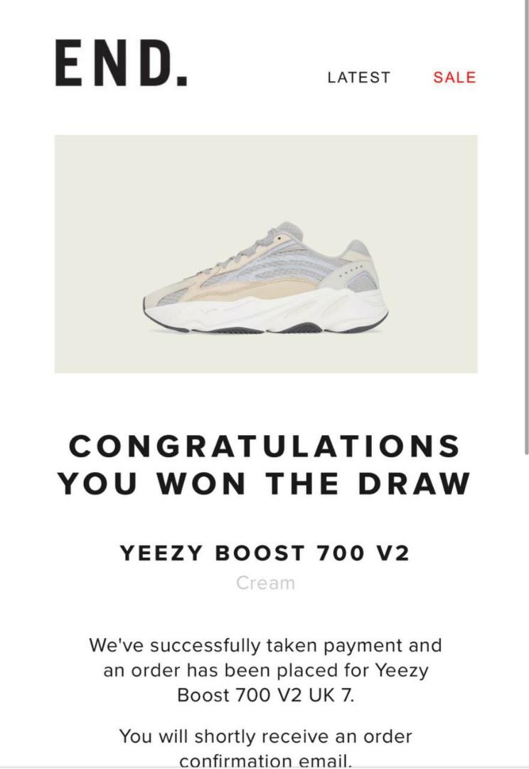 Yeezy Boost 700 V2 Cream, Men's Fashion, Footwear, Sneakers on Carousell
