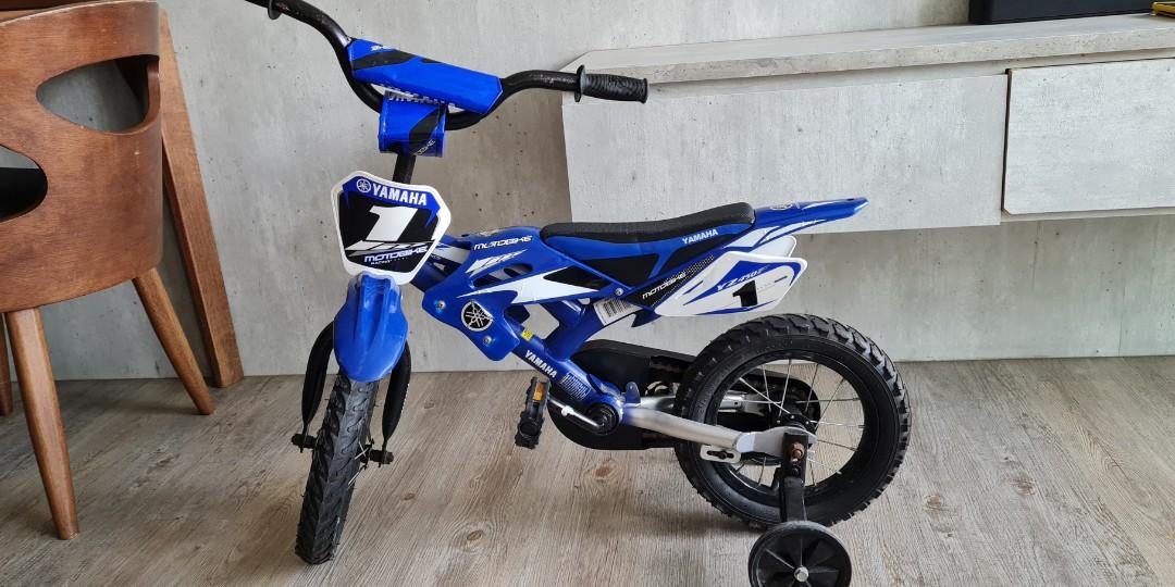 12inch Yamaha bike boy bike 12inch bicycle 4 wheels bike Sports Equipment Bicycles Parts Bicycles on Carousell