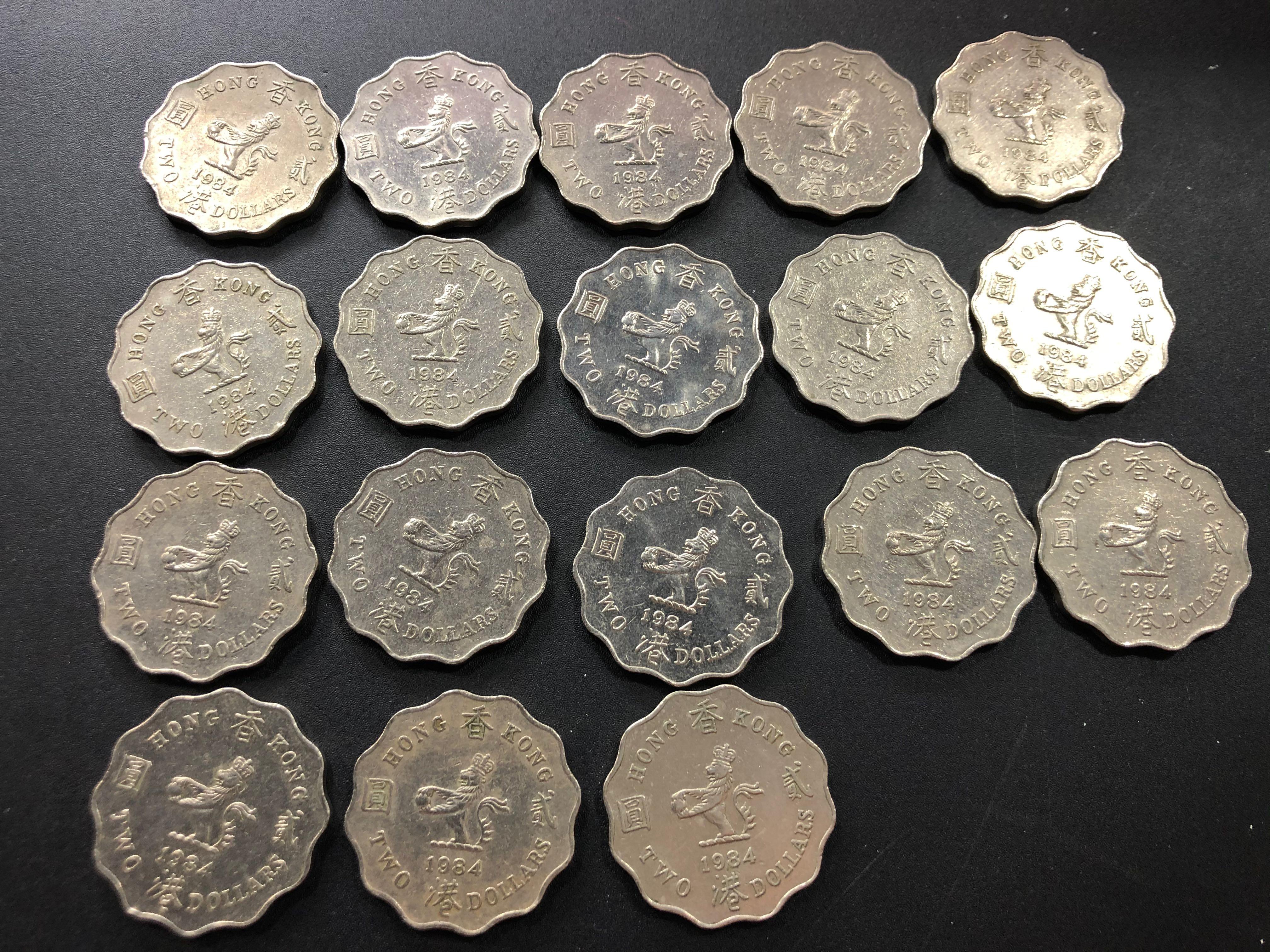 1984年2蚊英文王硬幣, 興趣及遊戲, 玩具& 遊戲類- Carousell