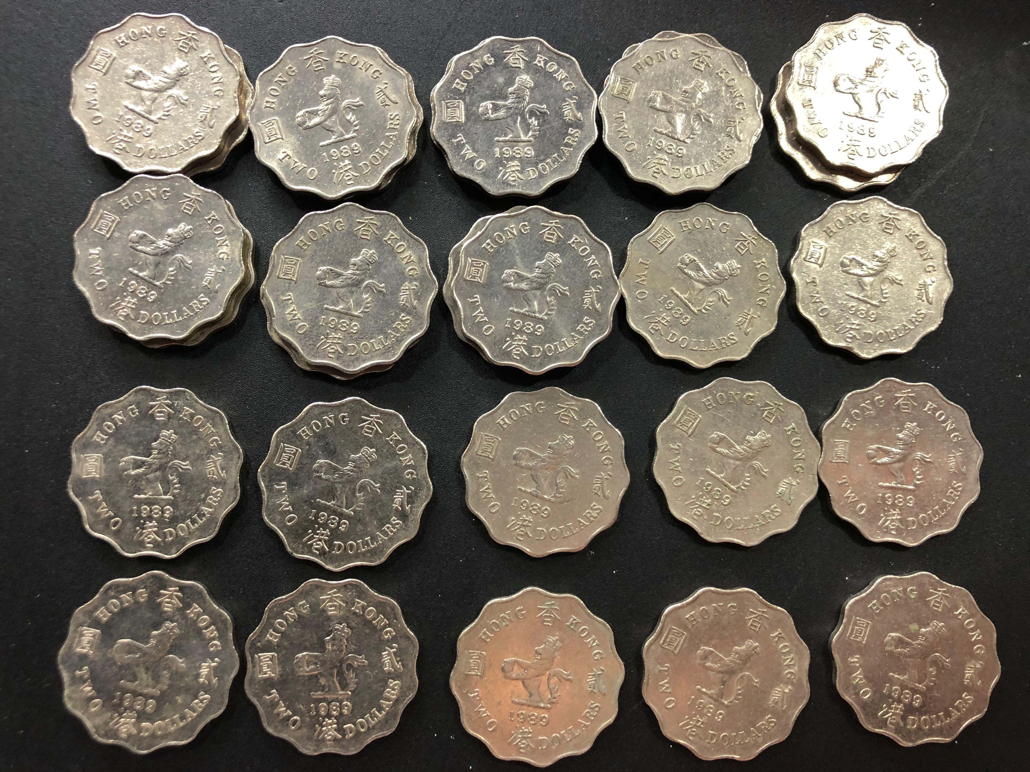 1989年2蚊英女王硬幣, 興趣及遊戲, 玩具& 遊戲類- Carousell