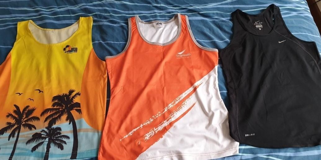 10x running shirts, 5x pants (Inc Nike