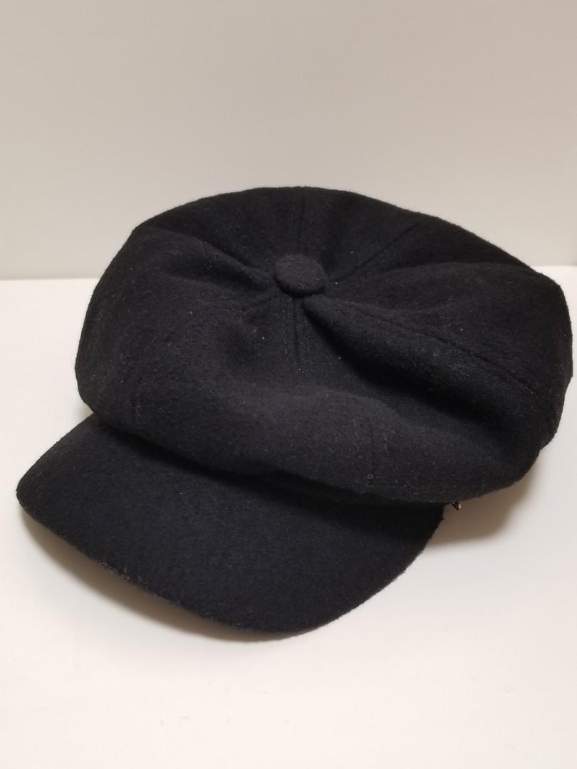黑色報童帽偵探帽black Hat 女裝 女裝配飾 Carousell