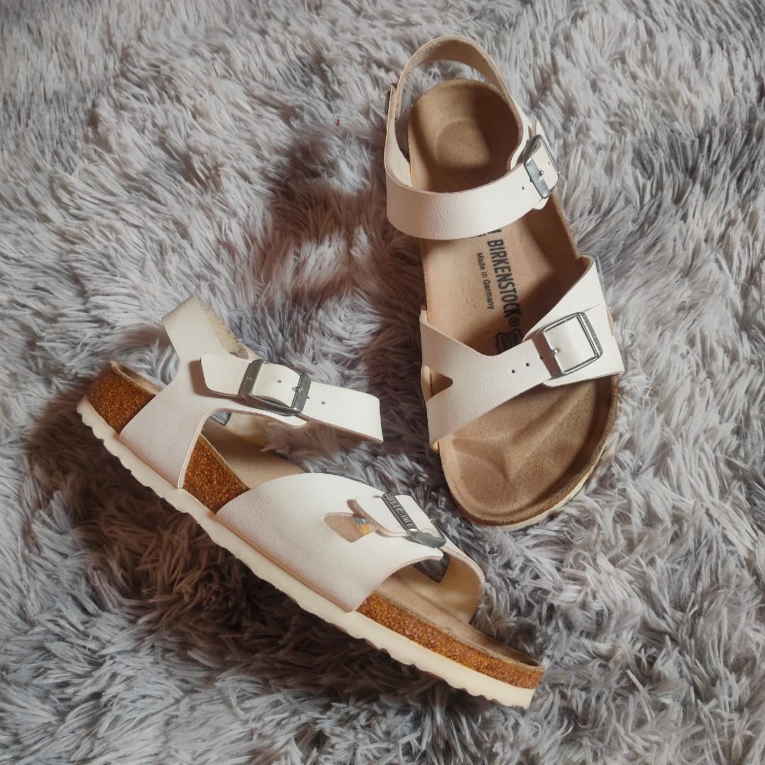 Birkenstock rio sale leather