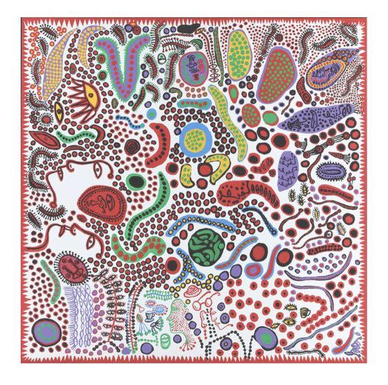 草間彌生yayoi Kusama Endless Life Of People Poster 海報art Print 興趣及遊戲 手作 自家設計 文具及工藝 畫作及印刷品 Carousell