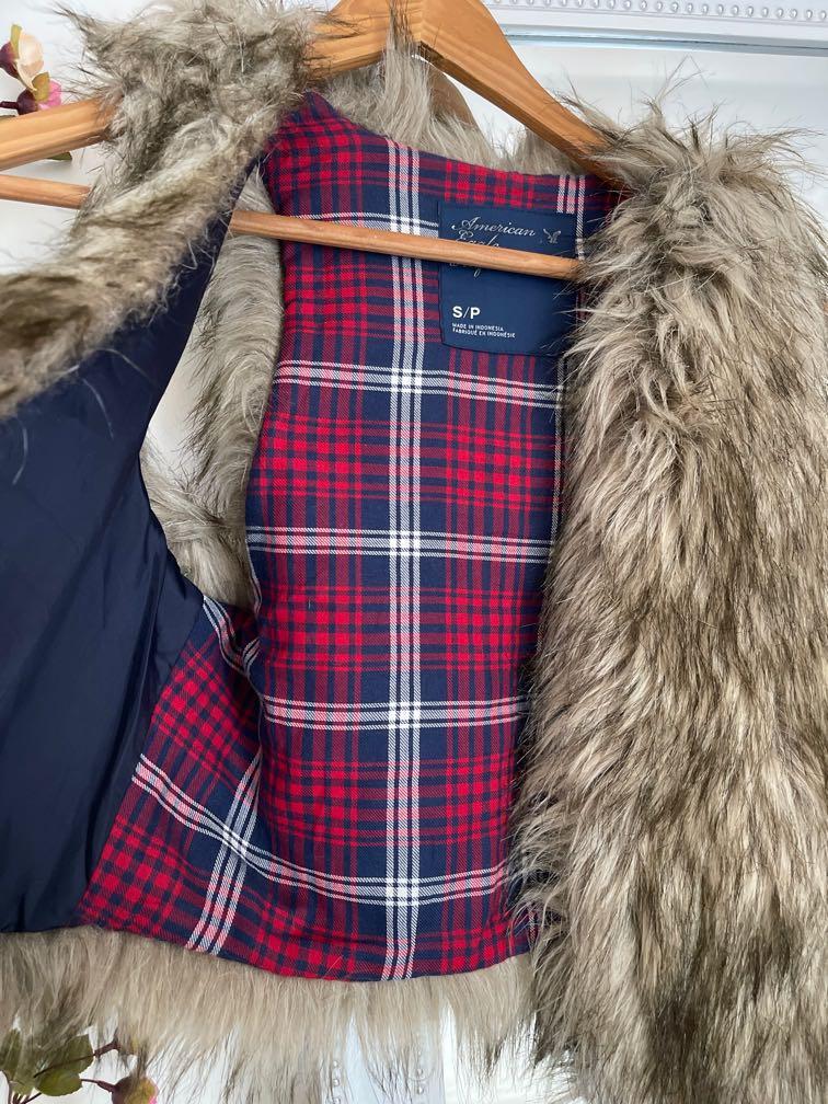 American eagle hotsell fur vest
