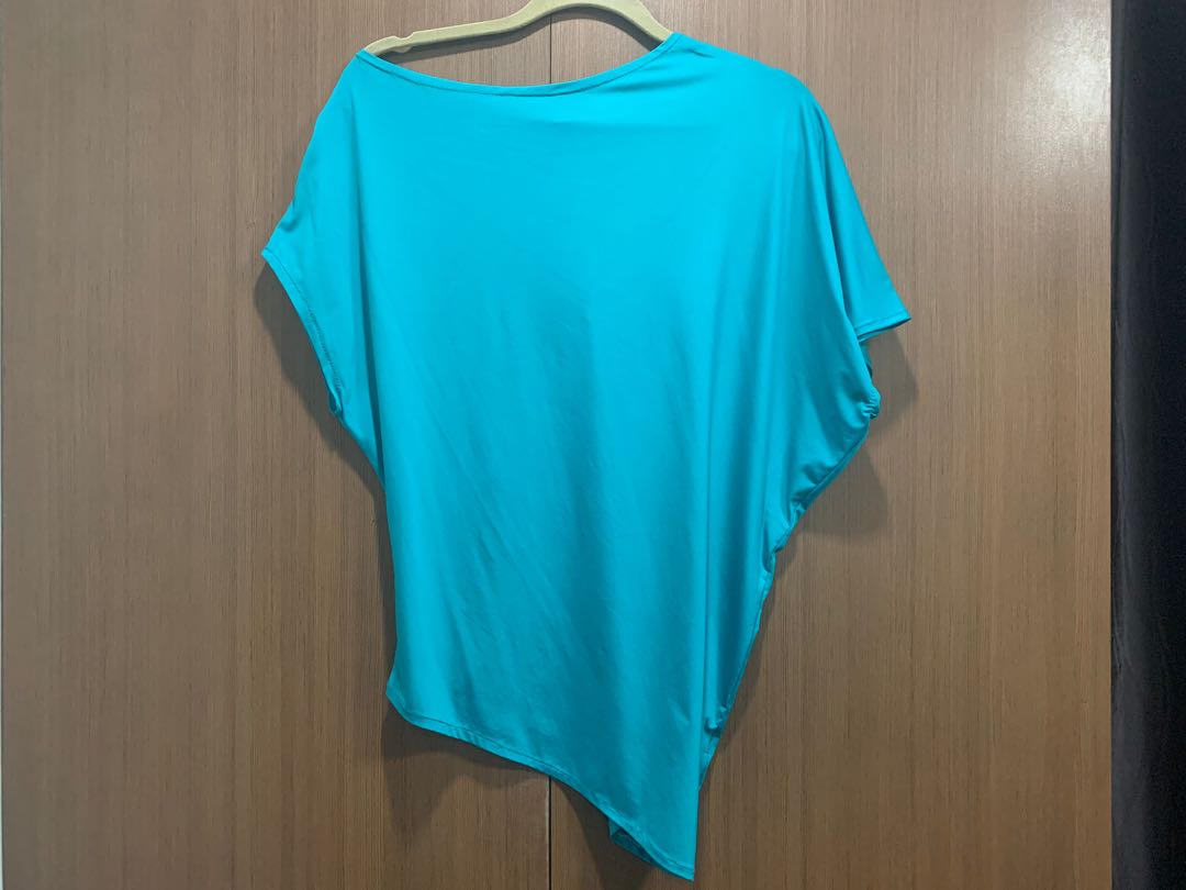 aqua green top