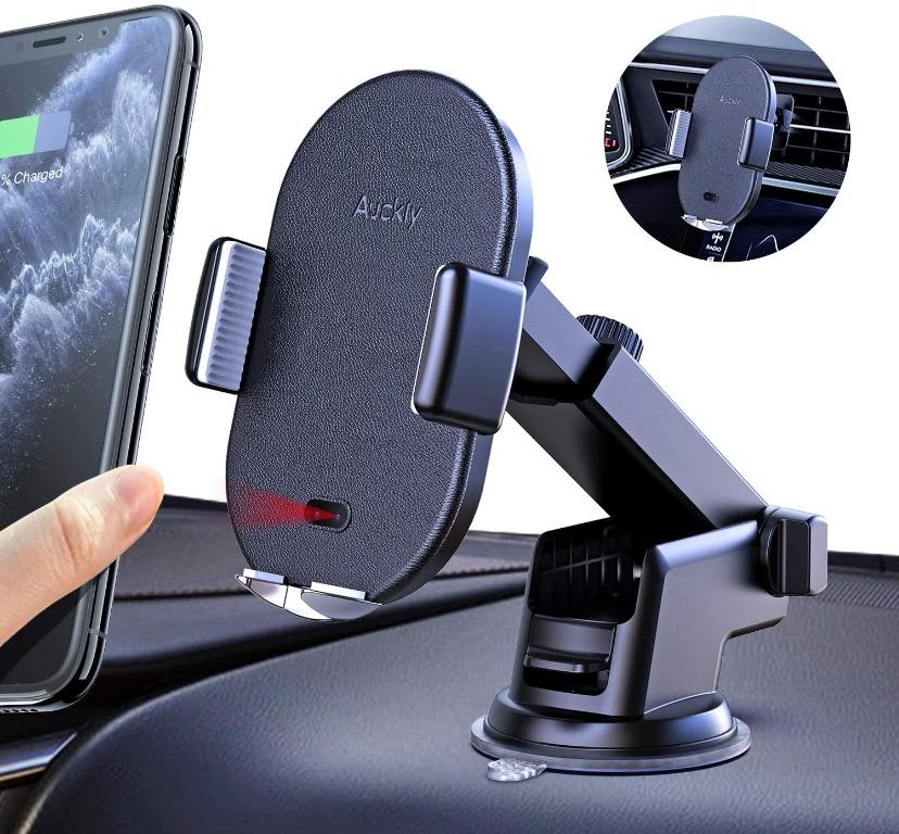 Auckly Wireless Car Charger,Qi Fast in Car Wireless Charger Automatic