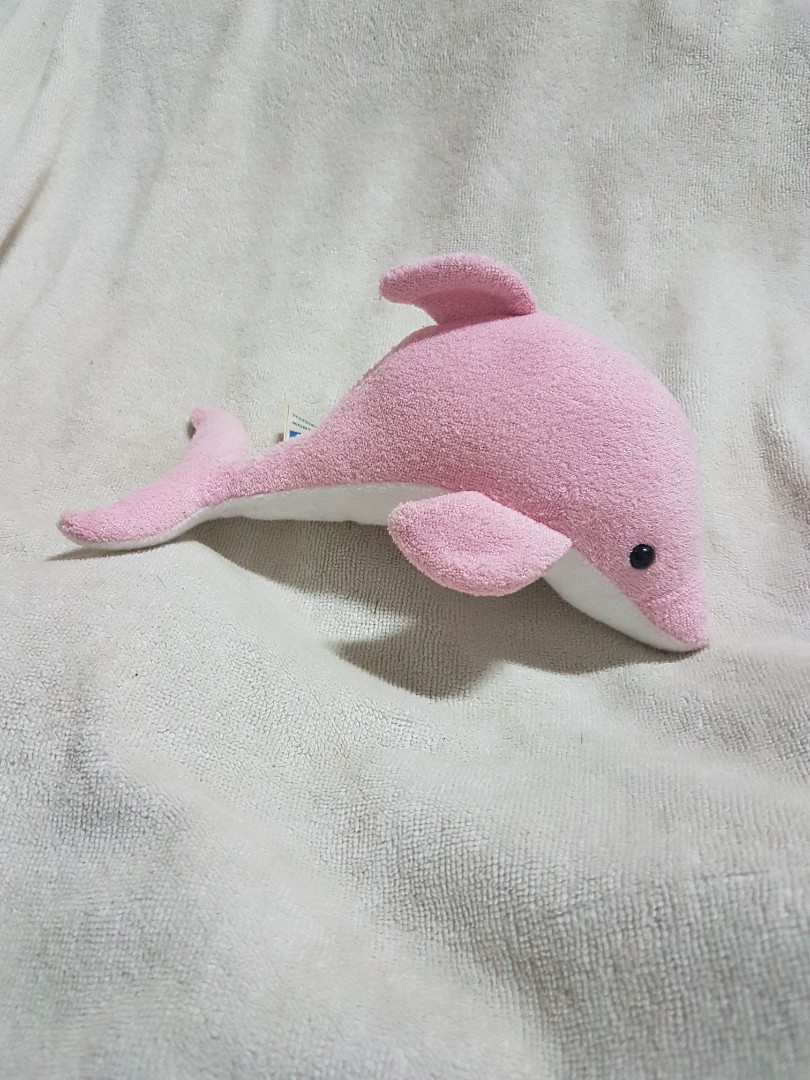 Pink stuffed dolphin online
