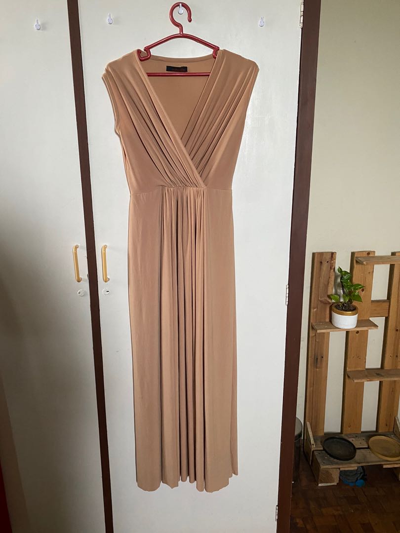 Avel Bacudio Nude Long gown (used 1x only) on Carousell
