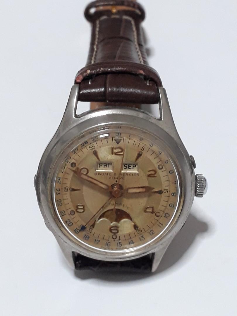 Baume Mercier Automatic,Moon Phase, Triple Date Calendar