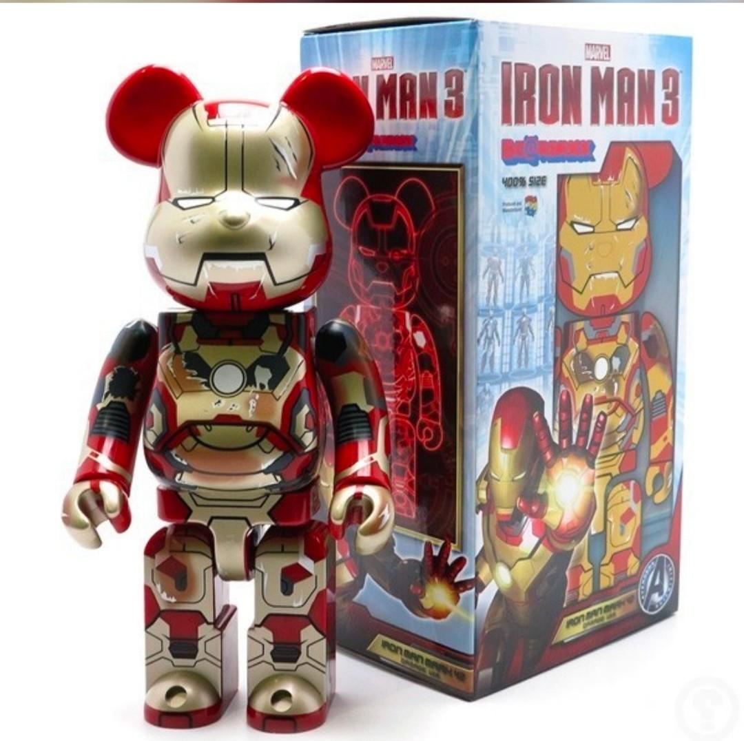 Be@rbrick 400% iron man 3 (damaged version) Mark XLII 42 bearbrick 